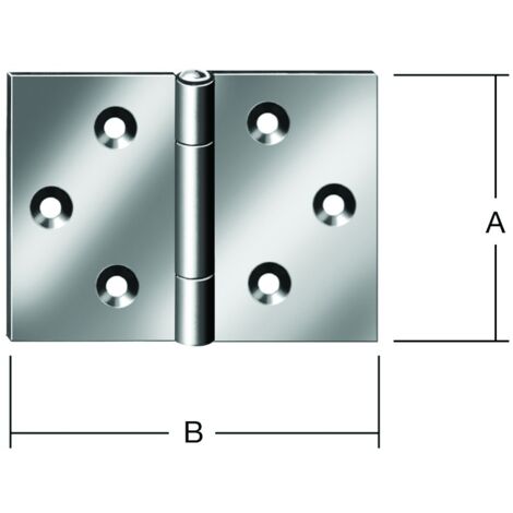 Vormann DIN-Scharnier breit 90X133 verz.