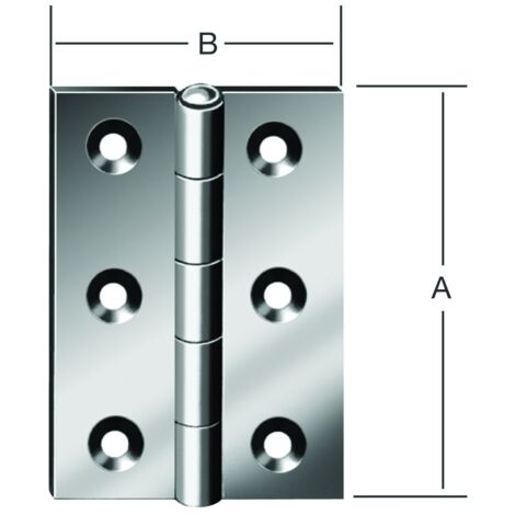 Vormann DIN-Scharnier halbbr. 90X63 vz.