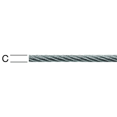 Vormann Drahtseil Edelstahl 3 mm 7x7 + Stahleinlage