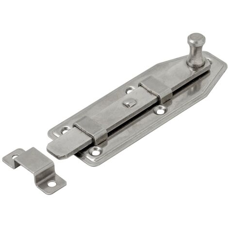 VORMANN Fensterriegel mit Schlaufe, gerade B30xL80xS1mm Edelstahl rostfrei