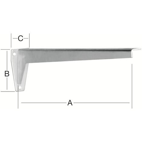 Vormann L-Profil-Konsole 280 mm verzinkt