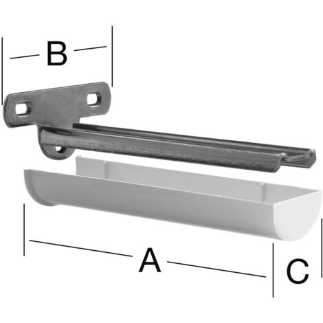 Vormann Linearstützen 185x82x38 mm weiß