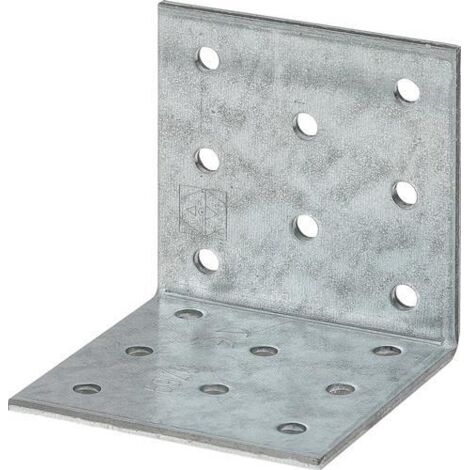 Vormann Lochplattenwinkel sendzimir verzinkt 60 x 60 x 60 mm Winkel & Verbinder