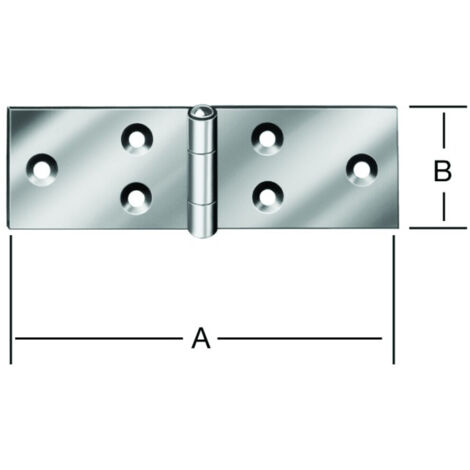 VORMANN Möbel-Tischband L 60mm,B 25mm Stahl verzinkt