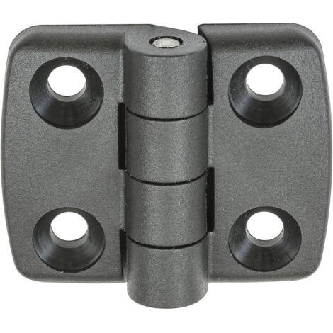 Vormann Polyamid-Scharniere schwarz 48 x 96 mm Scharniere