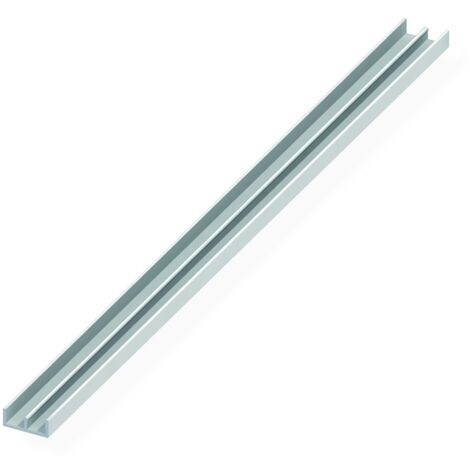 Vormann PVC Profil Führungsschiene 6x6x1 mm, weiß 1000 mm lang