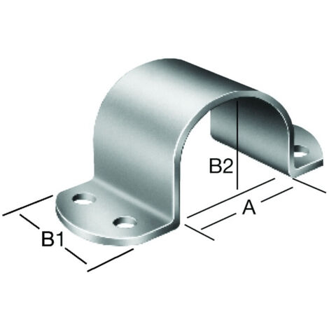 VORMANN Rohrschelle zum Anschrauben 61X40X55 mm Stahl, verzinkt