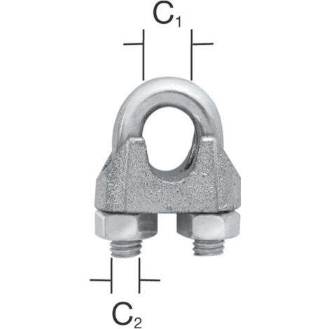 Vormann Seilklemme bis 4 mm RF (V2A) 2 St.