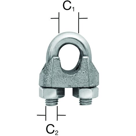 Vormann Seilklemme bis 6 mm RF (V2A) 2 St.