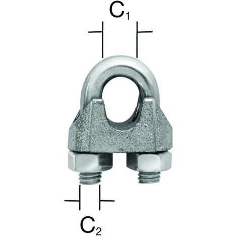 Vormann Seilklemme bis 8 mm verz. 2 St.
