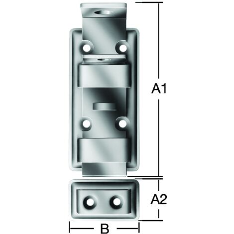 VORMANN Sicherheits-Schlossriegel gerade L 140mm,B 48mm Stahl verzinkt