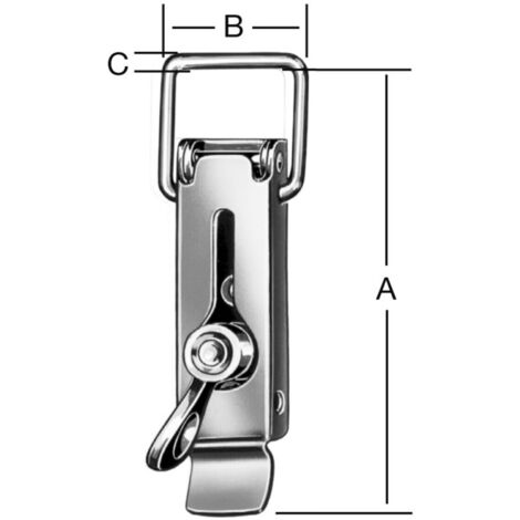 Vormann Spannverschluss H.110mm B.37mm VA m.Plombiermögl.