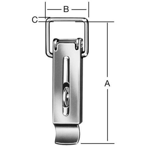 VORMANN Spannverschluss L138mm, S5mm m.Schlossöse,o.Schließhak Stahl verzinkt