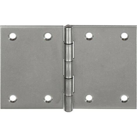 VORMANN Tür-Scharnier breit,B90xH60mm gerollt Edelstahl,rostfrei