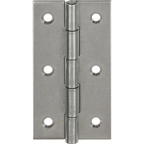 VORMANN Tür-Scharnier schmal,B31xH50mm gerollt Edelstahl,rostfrei