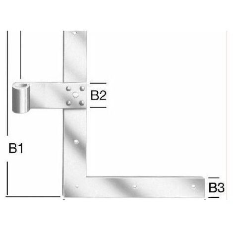 Vormann Winkelband 25 x 20 cm Scharniere