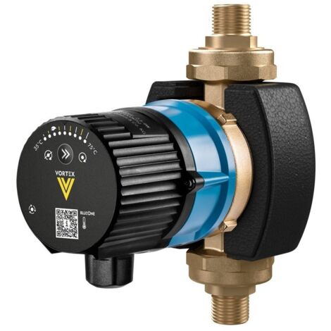Vortex Pumpe BWO 155 V 1/2"i / 3/4"a ERT mit Verschraubungen, mit Regelthermostat