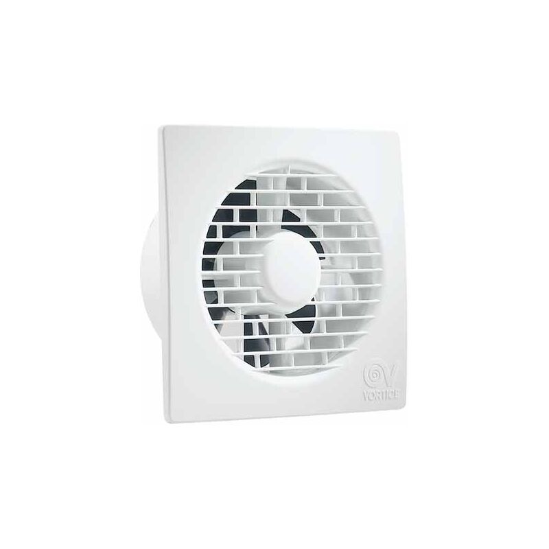 Ventilateur de salle de bain axial avec volet arrière intégré Vortice Punto Filo Range mf 90/3,5 - sku 11122 - Blanc