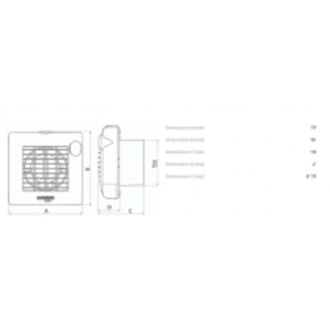 Vortice – Aspirateur hélicoïdal 120 mm – Débit maximal 175 m³/h – Installation murale – Résine plastique résistante UV – 11301