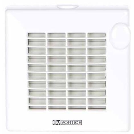 Vortice – Aspirateur hélicoïdal automatique diamètre 100 mm – Débit 90 m³/h – Installation murale ou fenêtre – 11221