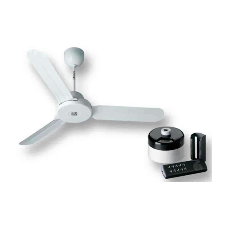 Image of Vortice - kit ventilatore a soffitto nordik design is 90/36 bianco 61160 ev61160b