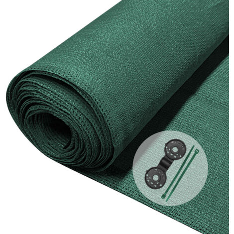 VOUNOT 1×10m Privacy Netting Garden Screening Shading Net Green