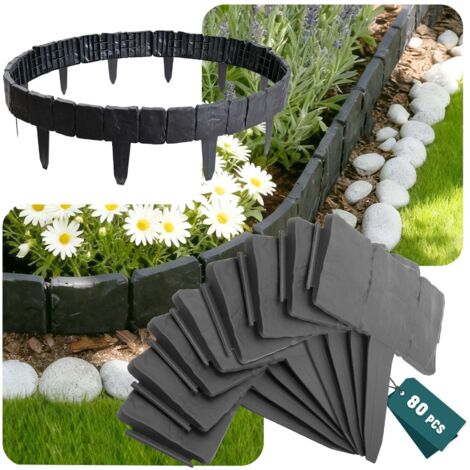 Accessori Giardinaggio Bordo Prato Flessibile Verde - 10 Metri Con 20 Ancore, Altezza 4cm, Per Aiuole E Robot Tosaerba Bordura Per Giardino - 4