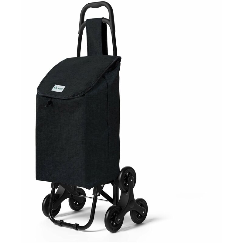 

Carro de la Compra con 6 Ruedas para Subir Escaleras, Oxford, 32 L, Negro - Vounot