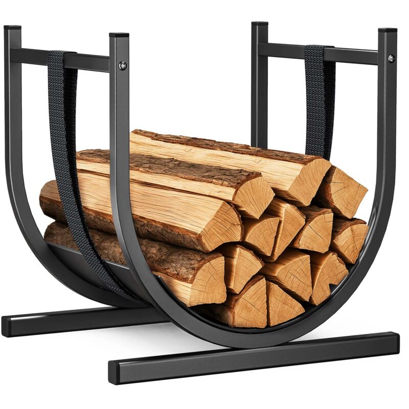 Image of VOUNOT Firewood Log Rack, Metal U-Shape&hellip;