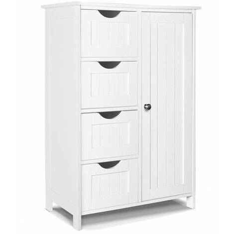 Mobile a specchio Karen, Sonoma/blu, 80 x 75 cm con specchio, Vicco