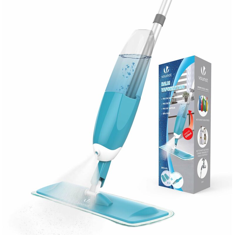 

Mopa Spray, Mopa con Pulverizador, 650ml, Azul - Vounot