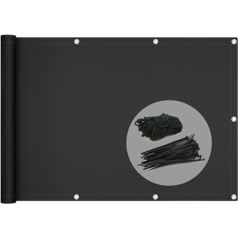 

Pantalla Protección de Privacidad para Balcón Jardín, 90x500 cm, Nergo - Vounot