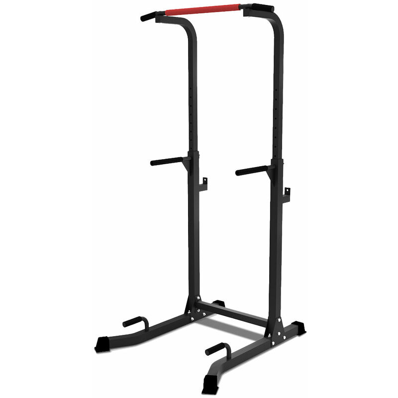 

Power Tower Pull Up Dip Station con Barras de Dominadas, Estación de Musculación Multifuncional, Capacidad de Peso 120KG, Negro - Vounot