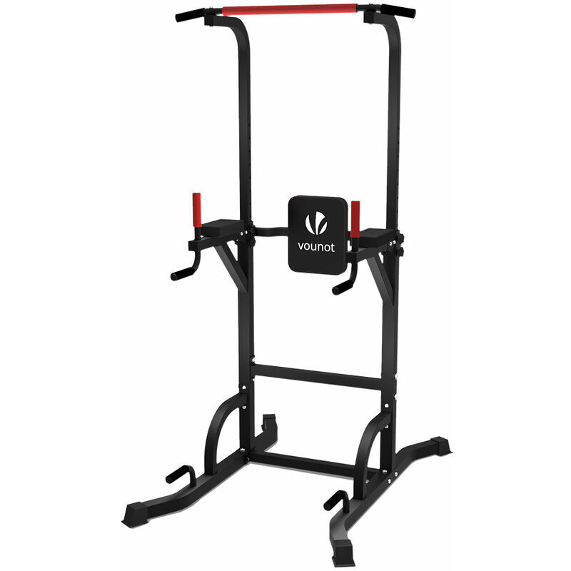 

Power Tower Pull Up Dip Station con Barras de Dominadas, Estación de Musculación Multifuncional para Gimnasio en Casa, Capacidad de Peso 150KG, Negro