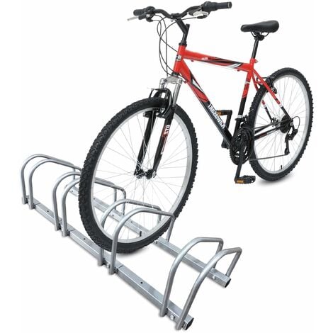 VOUNOT® Râtelier range vélos - Support pour 4 vélos - Mural ou au sol - Porte-vélo en acier revêtu