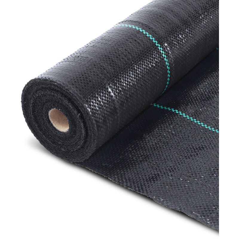 Toile de paillage 50m x 2m 100g/m² - Bâche géotextile anti-mauvaises herbes anti-UV perméable à l'eau anti-repousse - Vounot