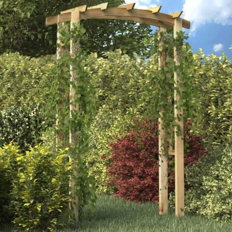 Voûte en treillis 150x60x210 cm Bois - The Living Store