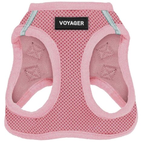 Voyager Step-In Air Hundegeschirr by Best Pet Supplies - All Weather Mesh Step in Vest Harness für kleine und mittlere Hunde, Rosa, size M - Brust 40- 45 cm