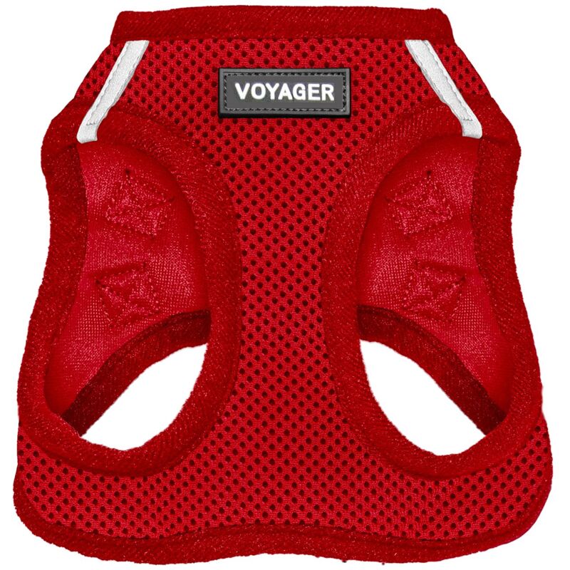 Voyager Step-in Air Hundegeschirr By Best Pet Supplies - All Weather Mesh Step In Vest Harness Für Kleine Und Mittlere Hunde, Rot, Size Xs - Brust