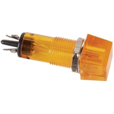 Voyant Carre 11 5 X 11 5mm 220v Orange