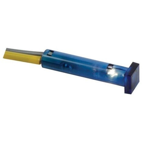 Voyant carre 7 x 7mm 12v bleu