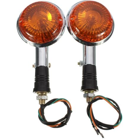 Voyant Clignotant Ambre Objectif pour Yamaha Virago Xv1100 1985-1999