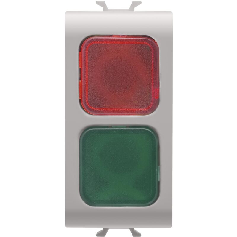 Gewiss - voyant de sign. double rouge/vert beige GW13629