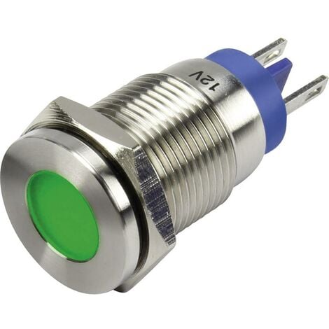 Voyant de signalisation LED TRU COMPONENTS 1302137 vert 12 V/DC 1 pc(s)