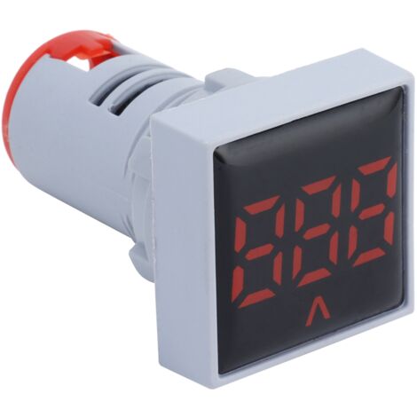 Voyant indicateur de tension numérique AD16‑22FSV, mesure 60‑500V AC, signal lumineux rouge pour tableaux électriques.