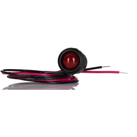 Voyant LED clignotante Rouge RS PRO, dia. 14mm, 12V c.c. ( Prix pour 1 )