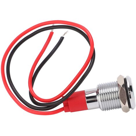 Voyant LED étanche 10mm 220V pour commande industrielle, composants électriques métalliques