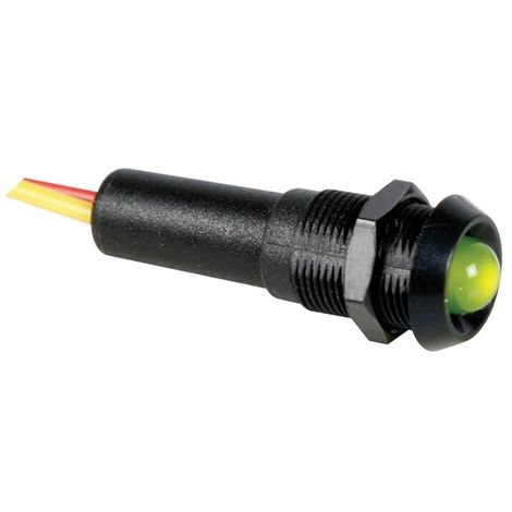VOYANT LED VERT 12V - BOITIER NOIR SEDER 12VBG
