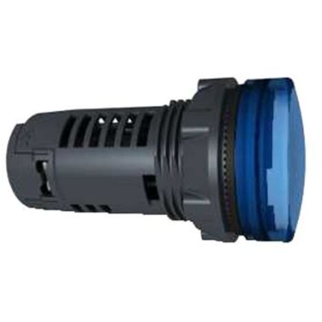 Voyant lumineux complet LED Schneider Electric Bleu 24V c.a. / V c.c., Ø découpe 22mm, IP66 ( Prix pour 1 )