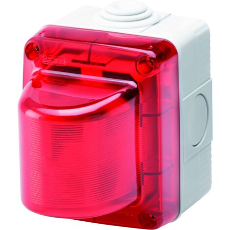 Voyant lumineux connexion E14 max. Diffuseur rouge 15W 230V IP55 Gewiss GW27415